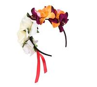 MERRYHAPY Couronne De Orchidée Et Rose Accessoire De Cheveux Pour Halloween Et Festivals Bandeau Élégant Et Fille