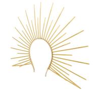 MERRYHAPY Couronne de Soleil Serrage-tête Ajusté à Pointes en Plastique Or Design Unique lors D'événements à Thème ou Fêtes Rave pour Costume de Cosplay de Déesse