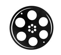 MERRYHAPY Décoration Murale Vintage Métal Bobine De Film Ornement De Cinéma Rétro Pour Intérieur Et Extérieur Pour Ambiance Nature Et Photographie