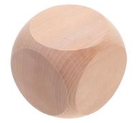 MERRYHAPY Dés de Jeu en Bois Beige 80 Mm Cube Polyvalent pour Parties et Loisirs Créatifs Liberté Créative et Design Minimaliste Moderne