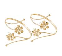 MERRYHAPY Embrasses de Rideaux en Alliage Or Délicates et Pratiques, Lot de 2 Pièces, Boucles Décoratives pour Rideaux Adaptées Bureau et Salle de Bain