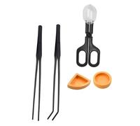 MERRYHAPY Ensemble De Mangeoire pour Reptiles Bol D’Alimentation Et Pince à Cricket en Plastique Solide 5 Pièces pour Terrarium Nourrir Tortues Lézards Serpents