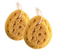 MERRYHAPY Éponge de Bain Exfoliante Nid D'abeille 2 Pièces Grosse Taille Mousse Riche pour Bain Corps Unisexes Nettoyant Doux Pratique