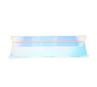 MERRYHAPY Étagère Murale Flottante en Acrylique, Présentoir Transparent Irisé Multicouche, pour Vernis à Ongles et Rangement de Fichiers, Décoration Maison, Chambre D'garçon et Filles