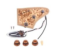 MERRYHAPY Faisceau de Câblage avec Prise Bateau pour Guitare Électrique Kit Pré-câblé en Plastique et Métal, Facile à Utiliser pour Gagner Temps et Travail