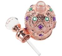 MERRYHAPY Flacon De Parfum Rechargeable 15 Ml Mini Flacon Pulvérisateur Vide En Verre Rose Doré Pour Voyage Portable