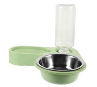 MERRYHAPY Gamelle Inoxydable pour Chats avec Distributeur Eau Automatique Ensemble Pratique pour Nourrir Vos Animaux De Compagnie