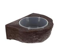 MERRYHAPY Gamelle Magnétique pour Reptiles Rock Red Mangeoire Magnétique pour Lézards Bol Deau pour Animaux De Compagnie Bassin À Eau pour Reptiles Conception Peu Encombrante