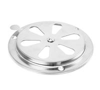 MERRYHAPY Grille de Persiennes Réglable en Acier Inoxydable, Couvercle d'Aération Rond Antirouille, Ventilation Optimale Poignée Manuelle, pour Bateaux, et Fours de Séchage
