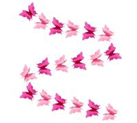 MERRYHAPY Guirlande Papillon en Papier Rose, Bannière Décorative Super Belle Style Féerique pour Shower et Baptême, Décoration Fête Élégante et Légère