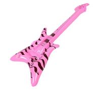 MERRYHAPY Guitare Gonflable Rose Accessoire Fête Rock Décoration Carnaval Instrument Musique Gonflable pour Garçon Fille Prop Photobooth
