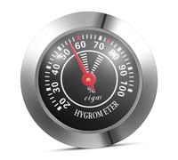 MERRYHAPY Hygromètre Mécanique Rond Noir pour Boîte à Cigares et Étui à Instruments Accessoire Pratique pour Humidité Précise