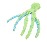 MERRYHAPY Jouet Molaire pour Chien Octopus Vocalisant en Peluche Crystal Velvet, Jouet à Mâcher Solide Taille Moyenne, Jeu Interactif Intérieur pour Chiots Et Chiens Adultes