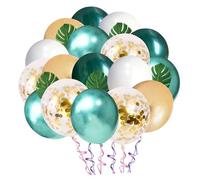 MERRYHAPY Kit Arche Ballons Tropical de Palmier Ballons Multi-couleurs pour Décoration Anniversaire Mariage et Fête Jungle