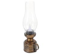 MERRYHAPY Lampes à Pétrole Vintage Électroniques pour Intérieur avec Design Unique Goutte d'eau, Ornement de Bureau Stylé et Sécurisé Alimentée par 3 Piles Bouton LR44