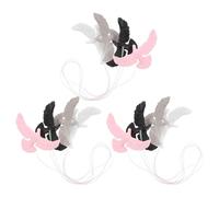 MERRYHAPY Lot de 12 colombes décoratives en plastique, modèle de colombe, imitation réaliste de pigeons, pour loisirs créatifs, pendentifs et accessoires d'intérieur