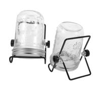 MERRYHAPY Lot De 2 Germoirs Kit De Germination Passoire À Bocal Transparent avec Couvercle Kit De Couvercle De Germination Bocaux À avec