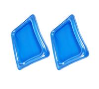 MERRYHAPY Lot de 2 Plateaux Gonflables Bar à Glace 60X44X6 CM en PVC Résistant Glacière Flottante pour Buffet et Piscine Porte-Gobelets Intégré Fêtes D’Été et Rafraîchissement Boissons