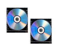MERRYHAPY Lot de 2 Sets de DVD-r Vierges 4.7 Go Enregistrables Haute Capacité, Disques Audio CD pour Enregistrement Musical et Téléphonique, avec Boîtier Cristal Compatible Graveurs DVD/CD,