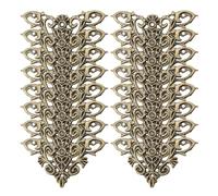 MERRYHAPY Lot de 24 Équerres d'angle Décoratives Vintage en Alliage de Zinc Or avec 96 Vis, Protection Solide et Style Européen pour Albums Photo et Meubles