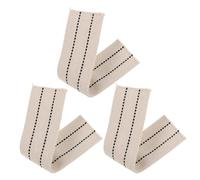 MERRYHAPY Lot de 3 Mèches en Coton pour Lampe à Huile Beige, Dimensions 23x5x0,2cm, Mèche Plate Solide pour Lampe à Pétrole et Lanterne Tempête, Éclairage Intérieur et Coupures de Courant