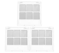 MERRYHAPY Lot de 3 plateaux pour fards à paupières : 6 compartiments et grille pour pinceaux - Palette de maquillage vide robuste pour une sélection efficace des couleurs - Boîte de rangement