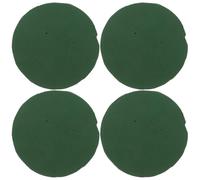 MERRYHAPY Lot de 4 Mousses pour Fleurs Rondes Vertes en Boue de Fleur, Bloc Mousse pour Arrangement Floral Faible Drainage, pour Compositions et Bouquets