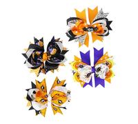 MERRYHAPY Lot De 4 Pinces À Cheveux En Forme De Nœud Pour Halloween Accessoires Décoratifs Pour Cheveux Pour Filles Et Bébés Qui Se Démarquent Lors Des Fêtes