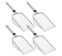 MERRYHAPY Lot de 4 Tamis à Terre en métal : 2/2,8/3,8/5 mm, avec poignée, en Acier Inoxydable, pour Le Jardinage, Le Sable, la Terre, Le Compost, Les Roches