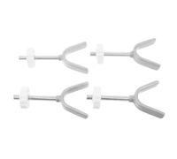 MERRYHAPY Lot de 4 Tiges Filetées en Y M10 en Métal Écrous Blancs pour Barrière de Sécurité Garçon et Filles Accessoires Robustes pour Portillon d'Escalier Pièces de Quincaillerie de