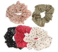 MERRYHAPY Lot De 5 Élastiques À Cheveux À Pois Pour Filles Femmes Petites Épouses Mères Chics Et Élégants