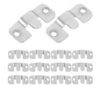 MERRYHAPY Lot de 50 Boucles De Fixation pour Canapé Connecteurs Sectionnels Clips De Fixation pour Canapé Connecteurs Sectionnels Dissimulés Argentés