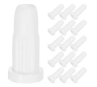 MERRYHAPY Lot de 50 Manchons de Tige de Roulette en Plastique Blanc pour Berceau Bébé Inserts de Douille Ronde pour roulettes de Meubles des Sols et Stabilité des Lits pour Nourrissons