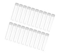 MERRYHAPY Lot de 50 Tubes de Rangement en Plastique Transparent avec Bouchons Petits Contenants Hermétiques pour Pigments Perles et Loisirs Créatifs Légers et Portables