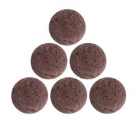 MERRYHAPY Lot De 6 Pierres Volcaniques Rouges pour Diffusion D'Huiles Essentielles Et Aromathérapie Idéales pour Sauna Humide Ou À Vapeur