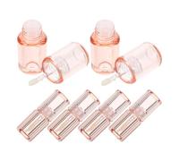 MERRYHAPY Lot de 6 tubes de gloss ronds vides avec applicateur, mini flacons portables de 3,4 ml, contenants d'huile à lèvres DIY pour le maquillage des femmes