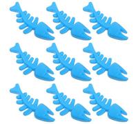 MERRYHAPY Mâcher Le et pour Nettoyage Dents pour Développement Intellectuel des D'os Poisson 9 Pièces TPR Solide Couleur Aléatoire Chien Pendant Jeu