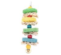 MERRYHAPY Mâcher pour Perroquet Résistant Balançoire Suspendue Multifonctionnelle Décoration de Cage pour Oiseaux pour Conures et Perruches