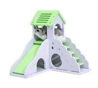 MERRYHAPY Maison Colorée pour Hamster Cottage Et pour Rongeurs Nid Sécurisé Et Espace De pour Écureuils Et Vert