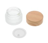 MERRYHAPY Manicure Glass Cup With Lid Frosted Large Glass Container For Nail Art Liquid And Powder Mixing Practical Tool For Pen Cleaning And Acrylic Powder Storage