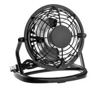 MERRYHAPY Mini Ventilateur USB Portable en Plastique Noir pour Bureau, Silencieux et Compact, pour Créer une Ambiance Estivale Agréable