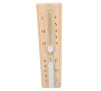 MERRYHAPY Minuterie Sauna Sablier Bois et Précise pour Hammam Bain Bureau avec Support Mural Discret