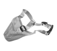 MERRYHAPY Muselière Élastique pour Chien Maille Muselière Pratique Et Réutilisable pour Empêcher Aboiements Morsures Convient Aux Chiens Gris s