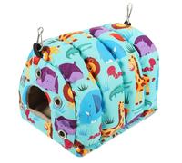 MERRYHAPY Nid Chaud pour Perroquet Petit Modèle Hamac Suspendu avec Rembourrage Épais Lit Oiseau Confortable pour Cage Support de Repos Sécurisé pour Petits Oiseaux