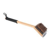 MERRYHAPY Outil De Nettoyage pour Barbecue en Bambou Accessoire Universel pour Poignée De Support Grattoir Brosse Pratique pour Barbecue Nettoyeur Amovible Fournitures De