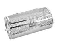 MERRYHAPY Panier à tambour de grill en acier inoxydable 25x14x14cm avec fonction multi-usage pour cuisson four et rôtisserie de viande