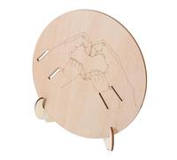 MERRYHAPY Panneau Annonce Naissance en Bois avec Support Bracelets Naissance Beige 6 Pouces DéCoration pour HôPital Et Gestion Nouveau-NéS