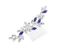 MERRYHAPY Peigne à Cheveux Mariée Alliage avec Strass Accessoire Élégant pour Mariage Bal et Anniversaire Fixation Sécurisée pour Coiffures Chignon et Demi-queue