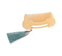 MERRYHAPY Peigne De à Dents Fines Avec Motif De Verrou Ruyi Peigne Pour Soins Capillaires Barbe Massage Élégant