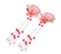 MERRYHAPY Pince Cheveux Fille Fleurs Pompons Épingles Accessoires Décoration Cheveux Femmes Parties Épais Fins